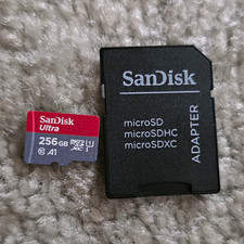 SanDisk Ultra 256GB microSDXC Memory Card w/ SD Adapter Included