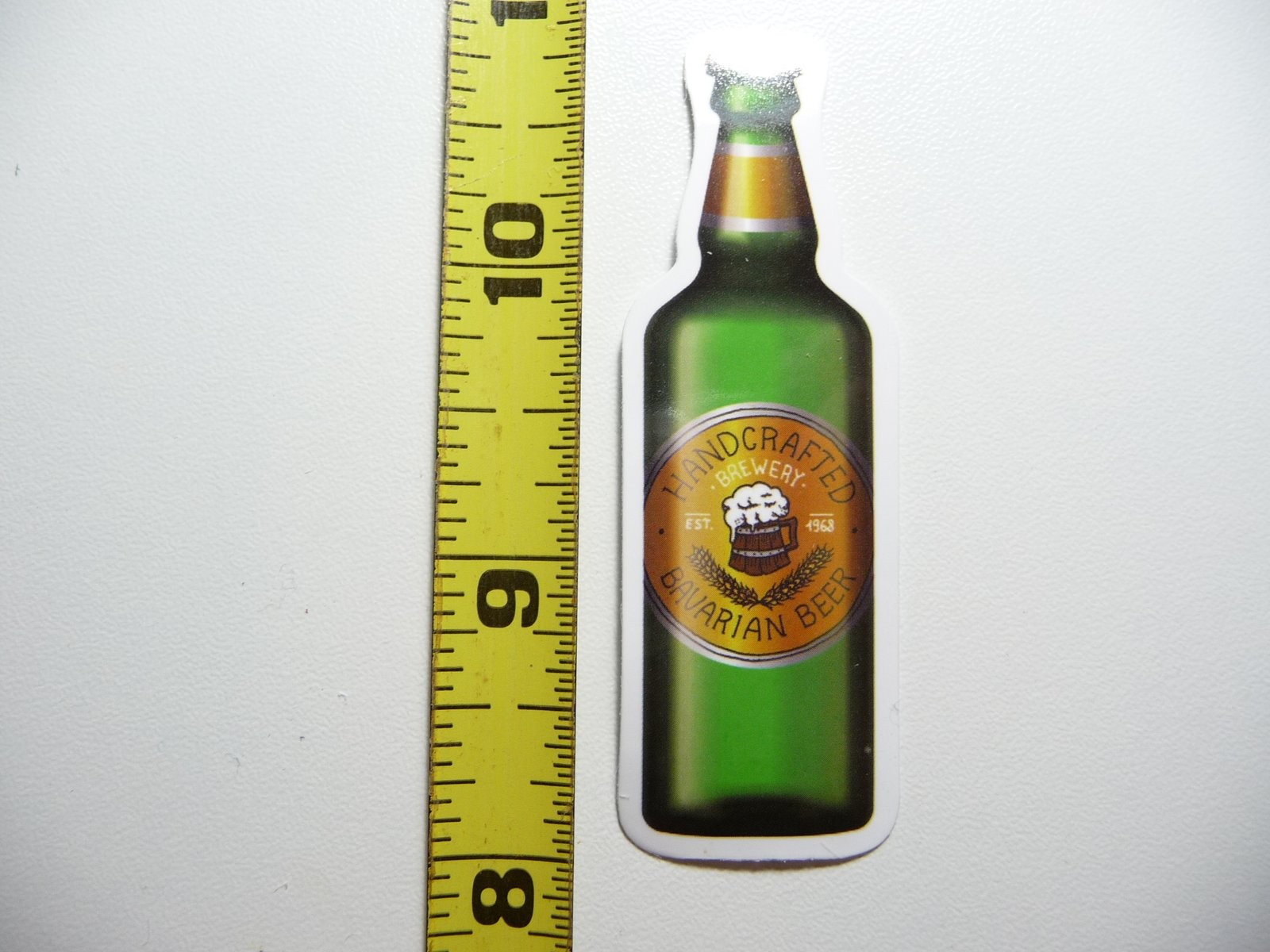 Bavarian Beer Bottle Sticker Decal for Bar Decor and Party Fun