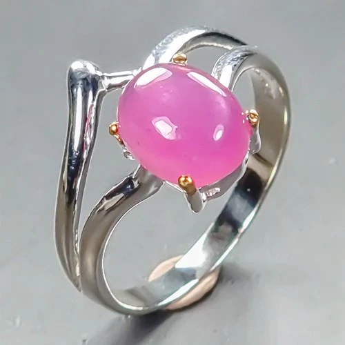 Vintage ring Ruby Ring 925 Sterling Silver Size 7.75 /R449839