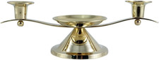 Goldtone Unity Candle Holder