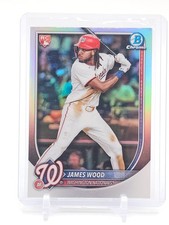 JAMES WOOD 2025 BOWMAN CHROME REFRACTOR ROOKIE RC #29 NATIONALS Q0208
