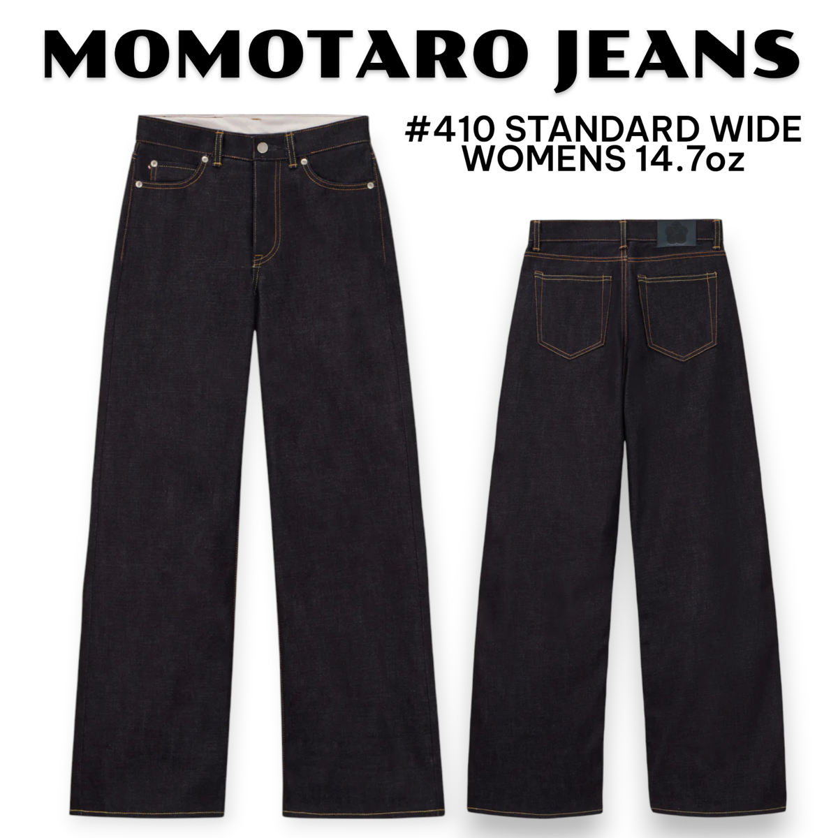 MOMOTARO JEANS #410 STANDARD WIDE WOMENS 14.7oz MWJZ0410 Made in
