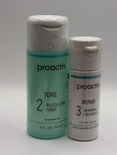Proactiv Travel Size Set Revitalizing Toner 2 oz Repairing Treatment 1 oz NEW