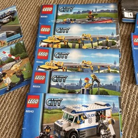 LEGO City instruction books Only 60043 60054 60060 60061 ++ Lot Of 20 Booklets 