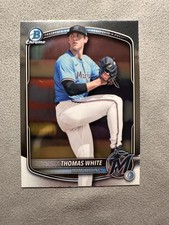 Thomas White 2025 Bowman Draft #BDC-26  Marlins Chrome