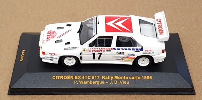 Ixo масштаб 1/43 RAC069 - Citroen BX 4TC #17 ралли Монте-Карло 1986 - Изображение 4 из 4