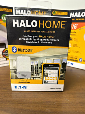 Eaton HALO Home Smart Internet Access Bridge Bluetooth Wi Fi Alexa HWB1BLE40AWH