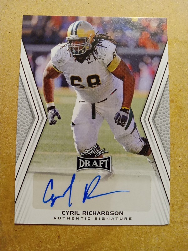 2014 Leaf Draft Auto Cyril Richardson A-CR2