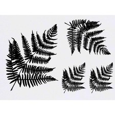 4 x 'Fern Leaf' Temporary Tattoos / Transfers TO00008391 