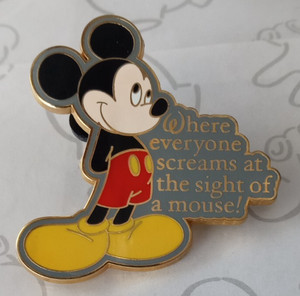 Where Dreams Come True Everyone Screams at the Sight of Mickey Mouse Disney Pin