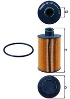 ÖLfilter Mahle Ox 1145D Filtereinsatz FüR Maserati Wk Cherokee Jeep WK2 Thema 4
