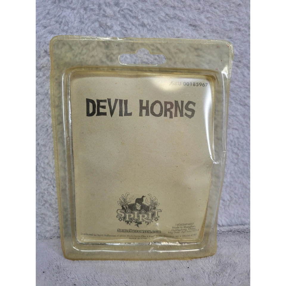 Дух Хэллоуин дьявола рога красный блестящий костюм аксессуар заколка зажим на - Изображение 2 из 2