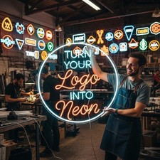 Custom Business Logo Neon Sign Personalized Branding Sign For Business Decor