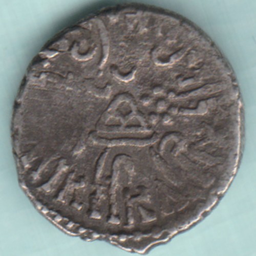 ANCIENT INDIA WESTERN KSHATRAPAS SILVER DRACHMA RARE COIN - Foto 2 di 2