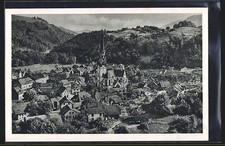 Ansichtskarte Schönau-Schwarzwald, Ortsansicht aus der Vogelschau 