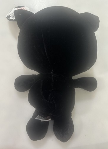 KIT SKELANIMALS GATTO Nero Rosso Cuore Peluche 2010 HOT TOPIC Fiesta 13" - Foto 3 di 6