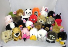  27 Swibco PUFFKINS Lot 1 - Mixed Plush Animals w/Name Tags No Duplicates 