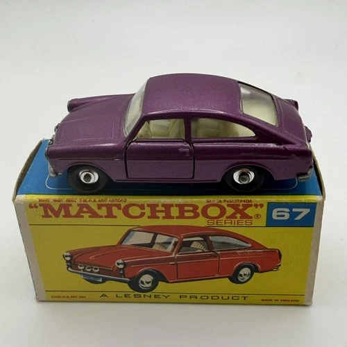 NM Matchbox Lesney 67b Volkswagen 1600 TL with rare purple body