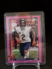 2025 Topps Chrome - D.J. Moore #48 Hot Pink X...