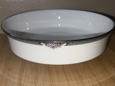 Noritake Halifax 7729 Fine China Round Shallow Vegetable Serving Bowl 8 1/4''