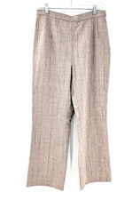 Moschino Cheap and Chic Beige Wool Straight Leg High Rise Pants Size 14 29x26