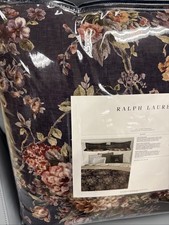 Ralph Lauren ELYSE Eggplant Floral Plum Purple F/Queen Comforter New
