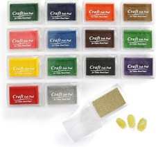 15 Ink Pads in Vibrant Colors for Stamps DIY Crafts Card Making Scrapbooking New