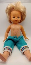 Vintage 70s Palitoy Pull String Talking Doll Several Phrases Blonde Hair Pretty