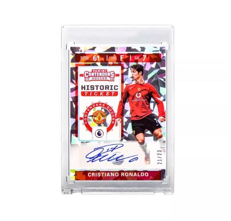 National Treasures Logoman Cristiano Ronaldo Autographs Signed Jersey Star Card