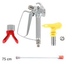 3600PSI Airless Paint Spray Gun+75cm Universal Airless Paint Extension Pole Rod