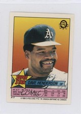 1989 Super Star Sticker Backs Dave Henderson Damon Berryhill Kelly Gruber 0au4