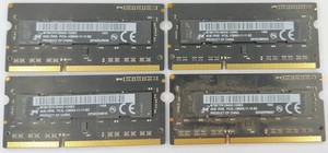 16GB 4x 4GB Micron PC3L-12800 DDR3 1600MHz 1,35V Laptop RAM Speichermodule