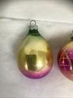 4 Shiny Brite Vintage 1960s Glass Christmas Ornaments Pink & Gold Ombré — photo 7