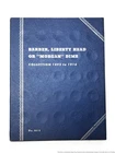 1896 S Key Date Semi Complete Barber Dime Collection Book US American Coin