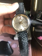 Vintage Rare Rado Starliner 999 Men’s Watch Silver Dial Date 38mm