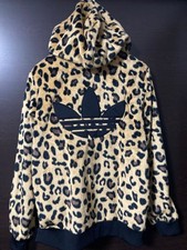 Adidas Leopard Hoodie Outerwear Jacket
