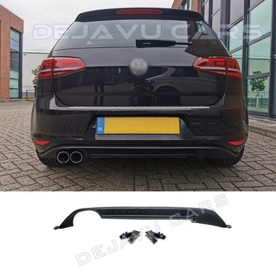 Waben Design Heck Diffusor Heckansatz Heckschürze für VW Golf 7 | GTD / GTE