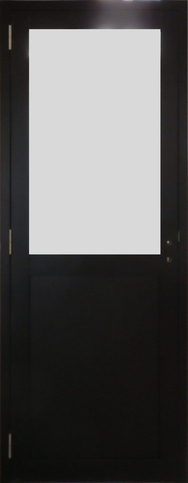 Bloc porte Athena noir H204 x L83 poussant gauche GD Menuiseries intérieur