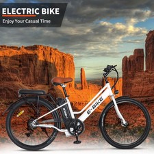 26" Electric Bike for Adults 750W Peak Motor, 40 Miles 25MPH 7 Speed Ebike