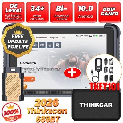2026 Thinkscan 689BT &  Thinkcar TKEY101 Automative OBD2 Scanner Diagnostic Tool