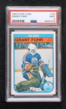 1982-83 O-Pee-Chee Grant Fuhr #105 PSA 9 MINT HOF 0x3f