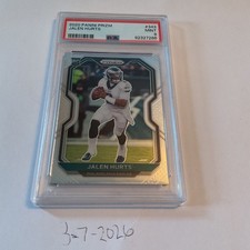 2020 PANINI PRIZM #343 JALEN HURTS GRADED MINT PSA 9 EAGLES