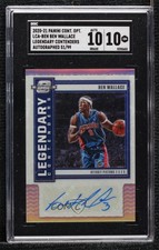 2020 Panini Contenders Optic Legendary 51/99 Ben Wallace SGC 10 GEM Auto HOF h3a