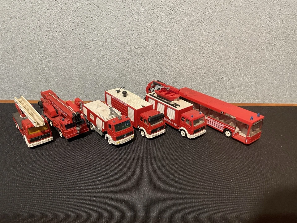 SIKU Konvolut Bastelmodelle "Feuerwehr" 6 Stück