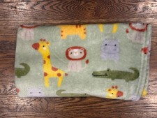 Parent's Choice Baby Blanket Safari Giraffe Lion Tiger Alligator Hippo Walmart