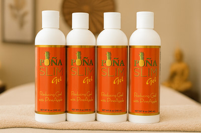 Pack 4 Piña Slim Reducing Gel w/ Pineapple 8 oz againts cellulite skin piel