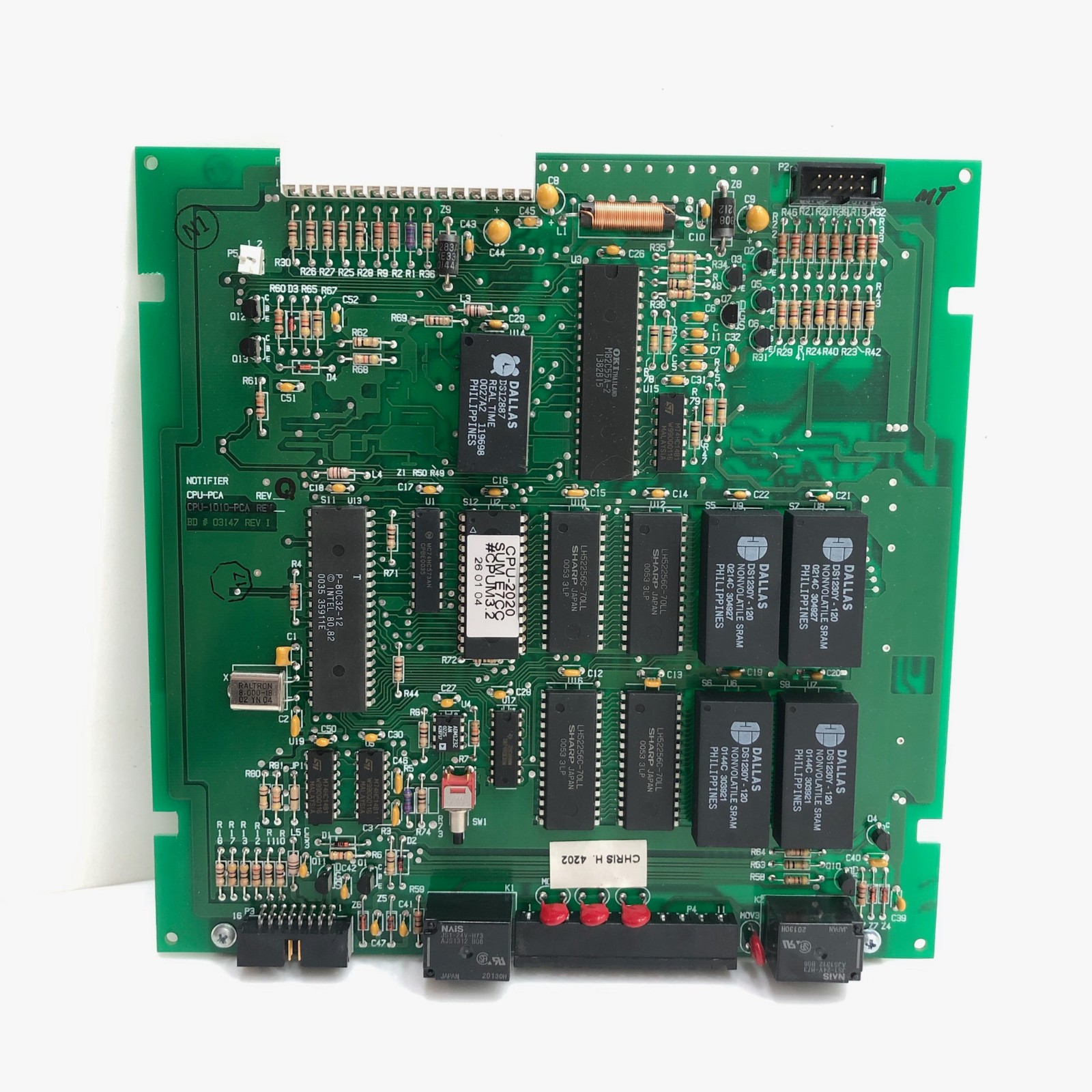 Notifier CPU-2020 Fire & Burglar Alarm Control Panel Motherboard AM2020
