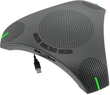 Conference Microphone USB Speakerphone for Business, 360 Omnidirectional Micr...