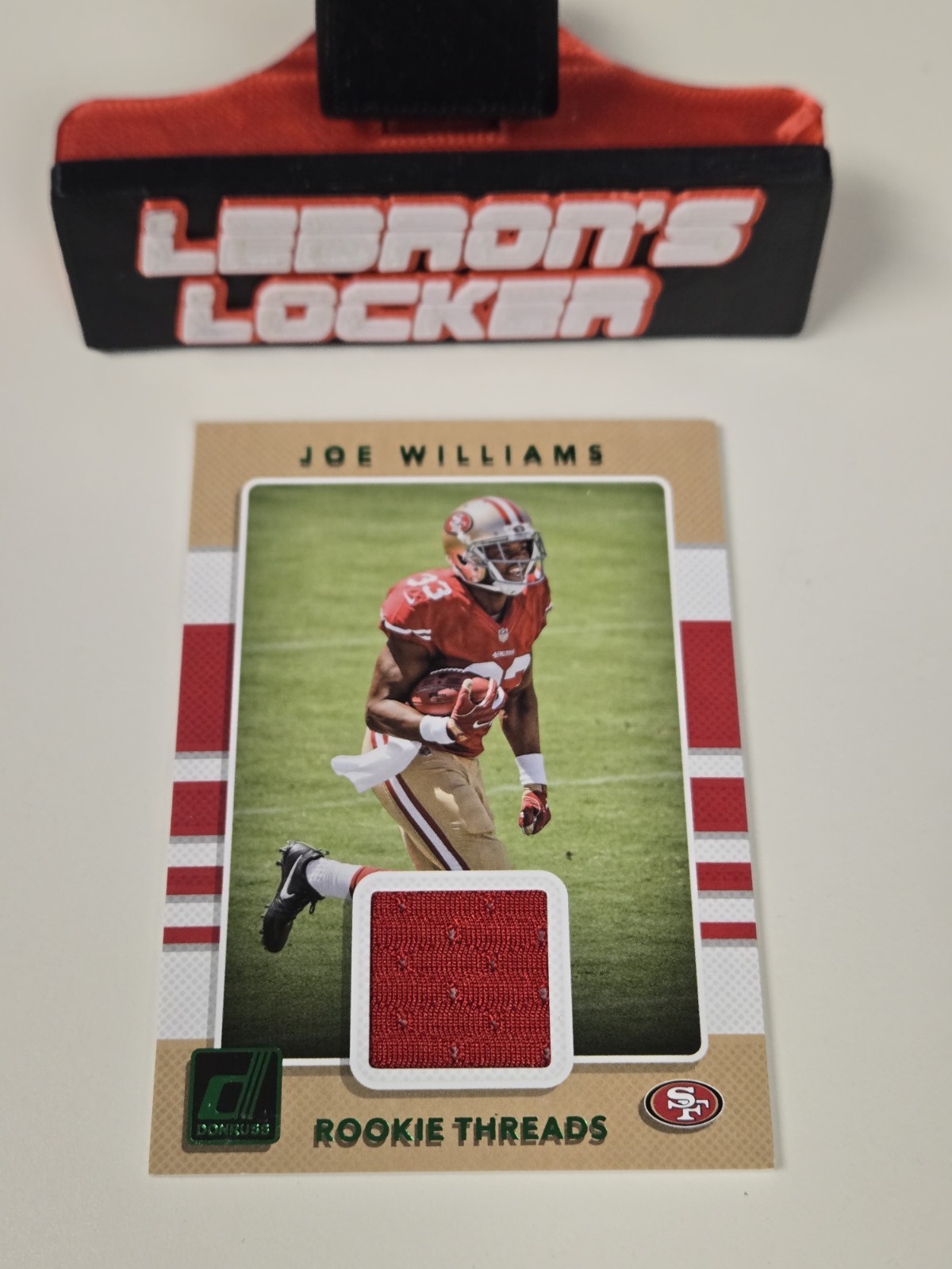 2017 Panini Donruss - Rookie Threads Joe Williams Rookie #34 Green - 49ers