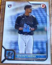 2022 Bowman Baseball Edward Cabrera #78 Base/Paper Miami Marlins